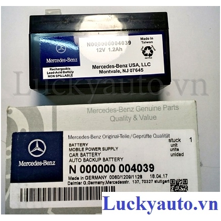 Bình ắc quy phụ xe Mercedes  E250, E350, E200, E300 W212